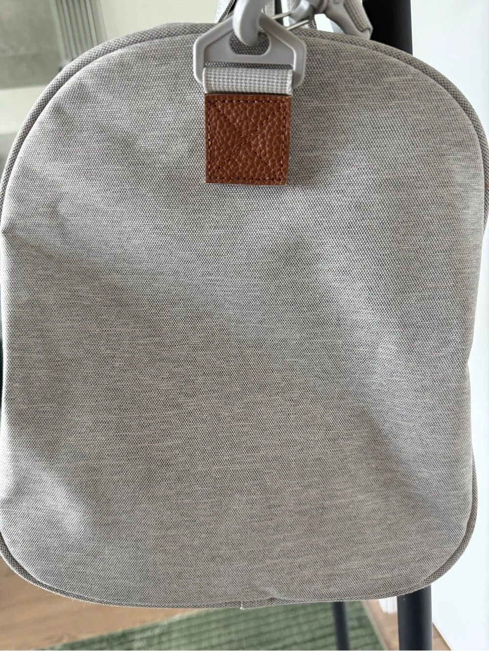 Herschel Supply Company Light Gray Novel Duffel with Neon Yellow Zipper
